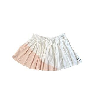 Adidas Clubhouse Tennis Skirt Cream Pink Large NEW